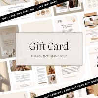 Rise and Roar Design Gift Card Graphic