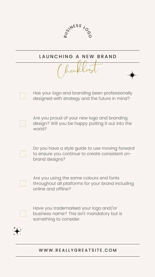 Canva Template Checklist For Launching a New Brand Instagram Story