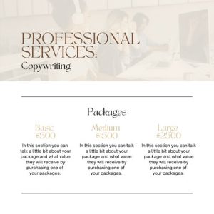 A4 Flyer Design Professional Services Packages Pricing Canva Template A4 Flyer Design Professional Services Packages Pricing