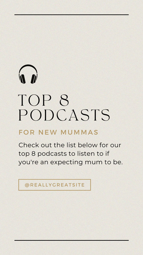 Canva Template Neutral Minimalistic Top Podcast List Social Media Instagram Story Post
