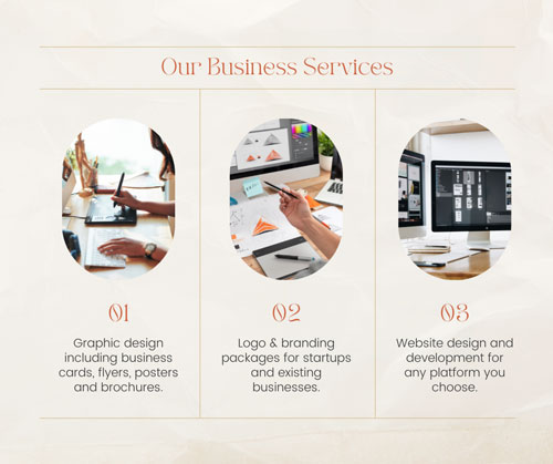 Canva Modern Minimalistic Our Services & Packages Business Facebook Post