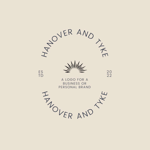 Minimalistic Stamp Logo Design for Business and Personal Brand