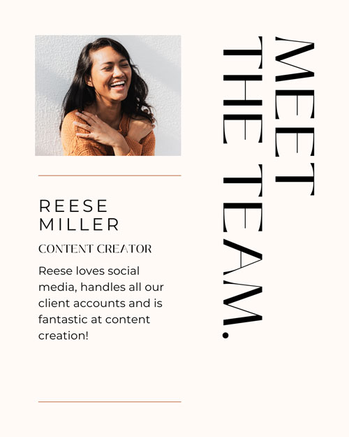 Canva Beige Professional Meet The Team Instagram Portrait Post