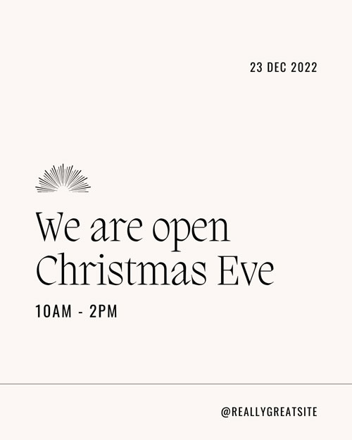 Canva Neutral Minimalistic Business Open Hours Instagram Post Portrait