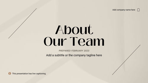 Canva About The Team Pitch Deck Presentation