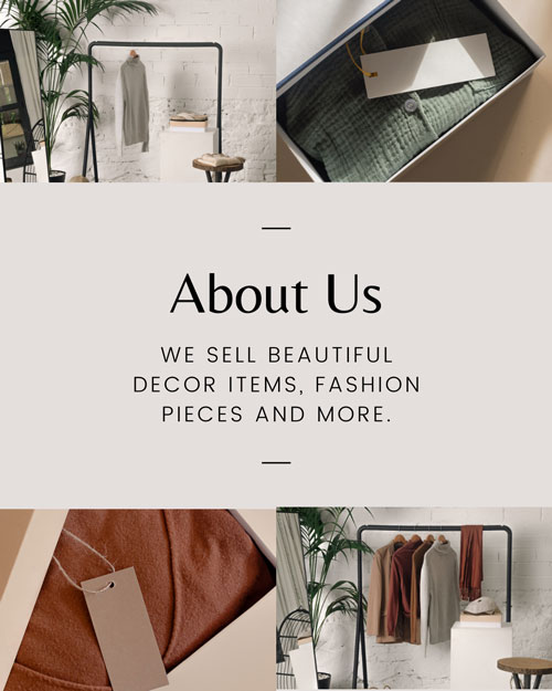 Canva Beige Modern Product Business About Us Instagram Portrait Post
