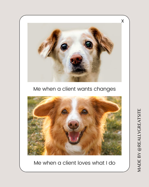 Canva Beige Modern Window Box Client Meme Instagram Post