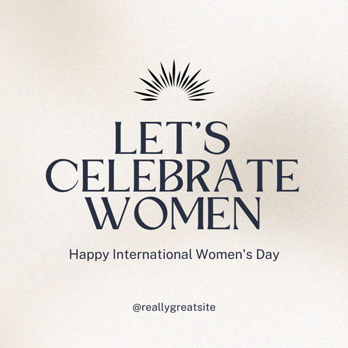 Canva Beige Neutral International Women's Day Instagram Post