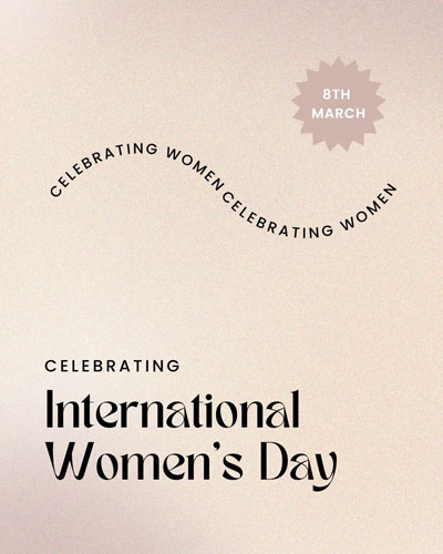 Canva Pink Feminine Grainy Gradient International Women's Day Instagram Post
