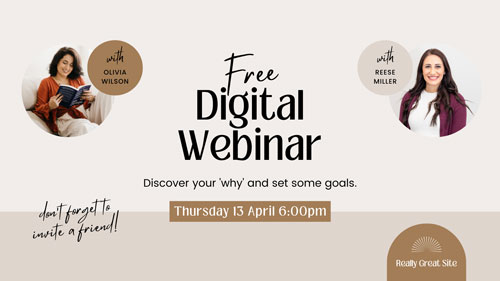 Canva Beige Earthy Feminine Digital Webinar Facebook Event Cover