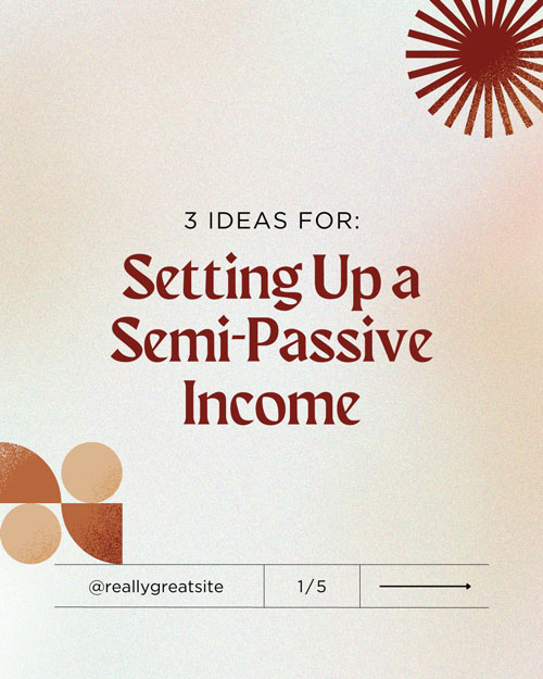 Canva Beige Professional 3 Ideas Business Income Carousel Instagram Portrait Post