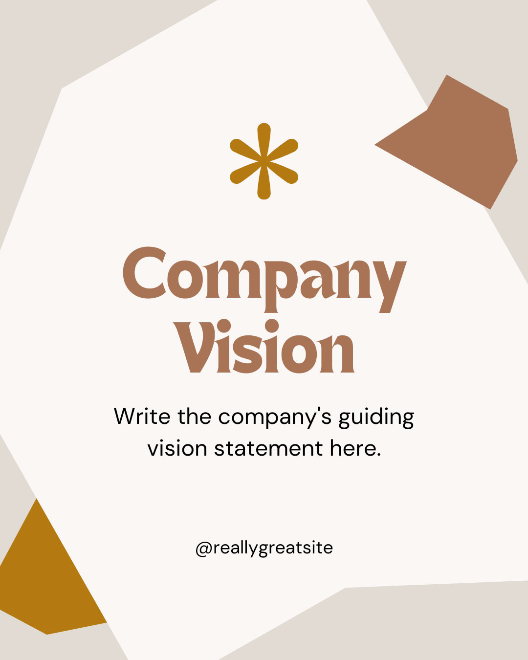 Canva Tan Earthy Company Vision Instagram Post