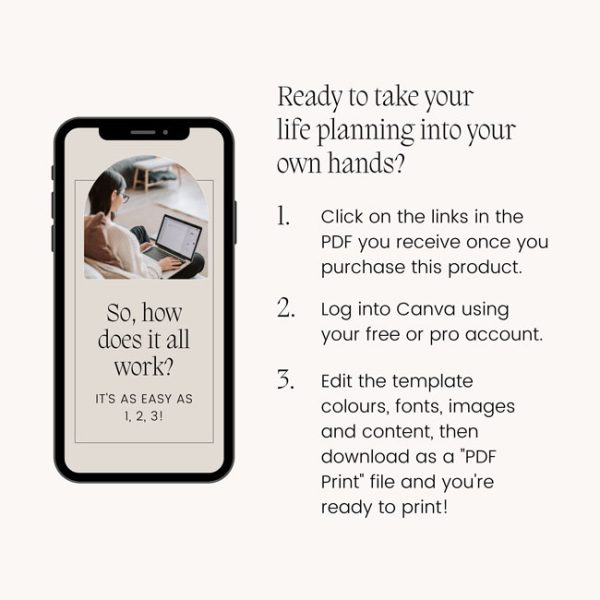 5 Year Plan Canva Template Poster