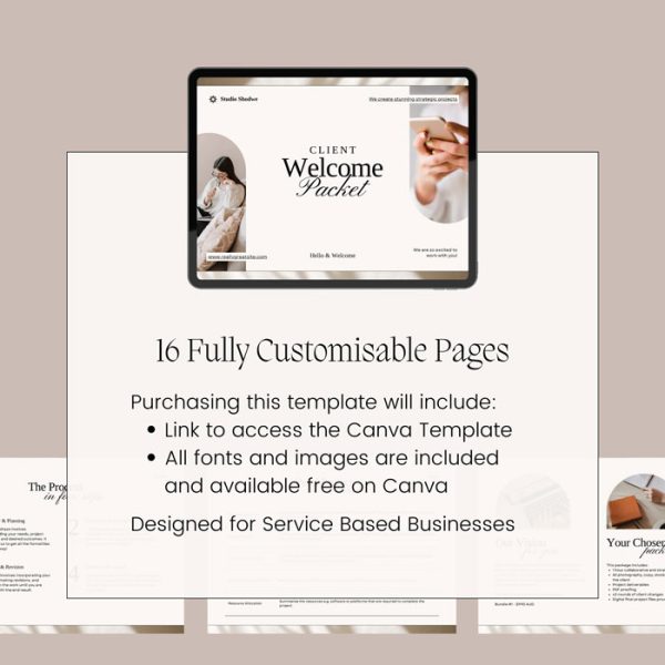 Client Welcome Packet Canva Template