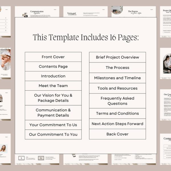 Client Welcome Packet Canva Template