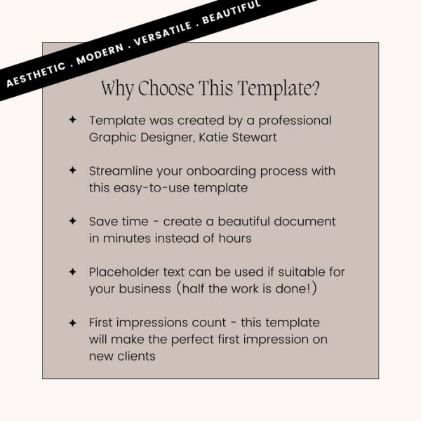 Client Welcome Packet Canva Template