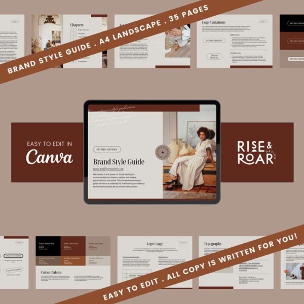 Brand Identity Style Guidelines Canva Template