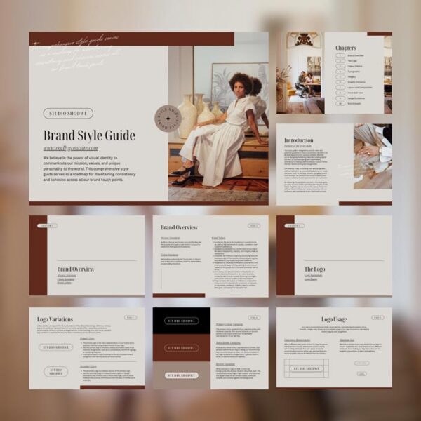 Brand Identity Style Guidelines Canva Template