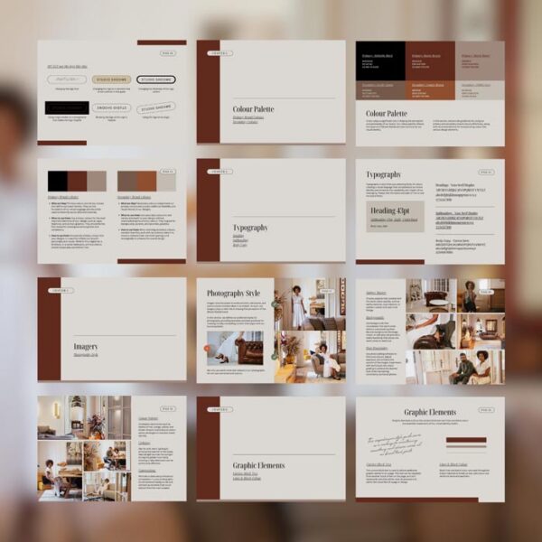 Brand Identity Style Guidelines Canva Template
