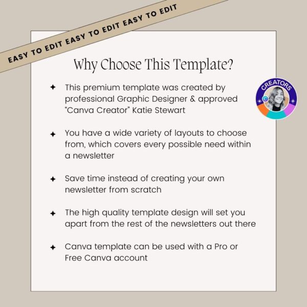 20 Page Monthly Newsletter Canva Template