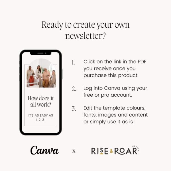 20 Page Monthly Newsletter Canva Template