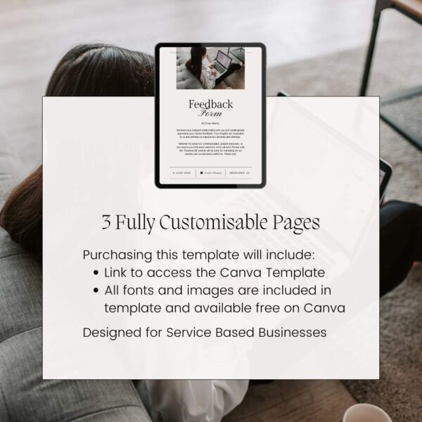 Feedback Form for Business Canva Template