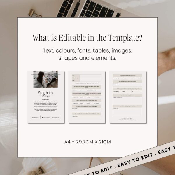 Feedback Form for Business Canva Template
