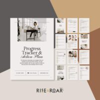 Progress Tracker & Action Plan Canva Template