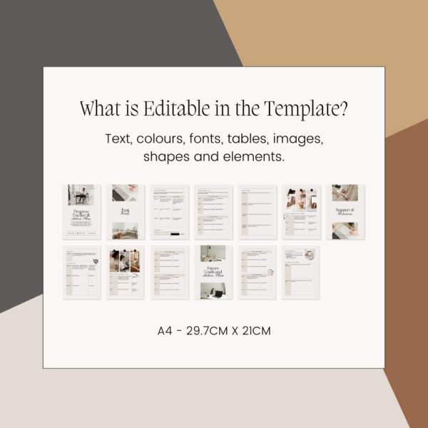 Progress Tracker & Action Plan Canva Template